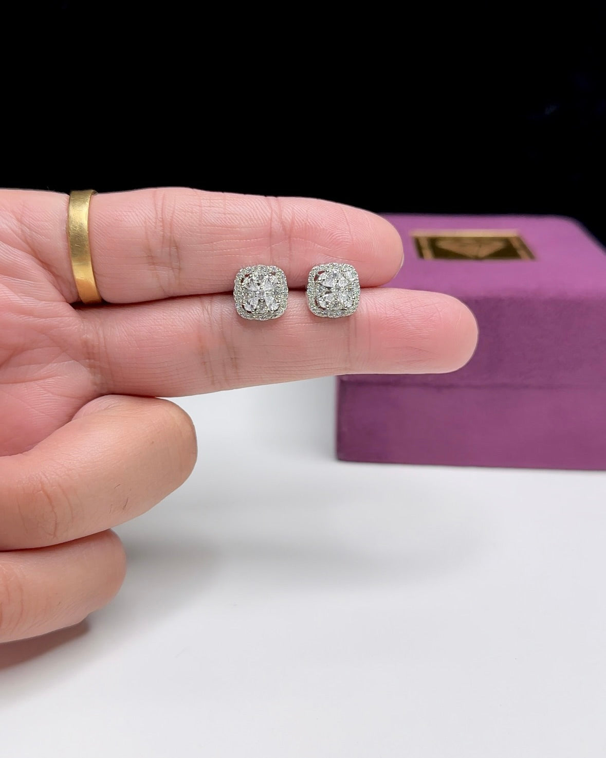Floral Cushion Earrings