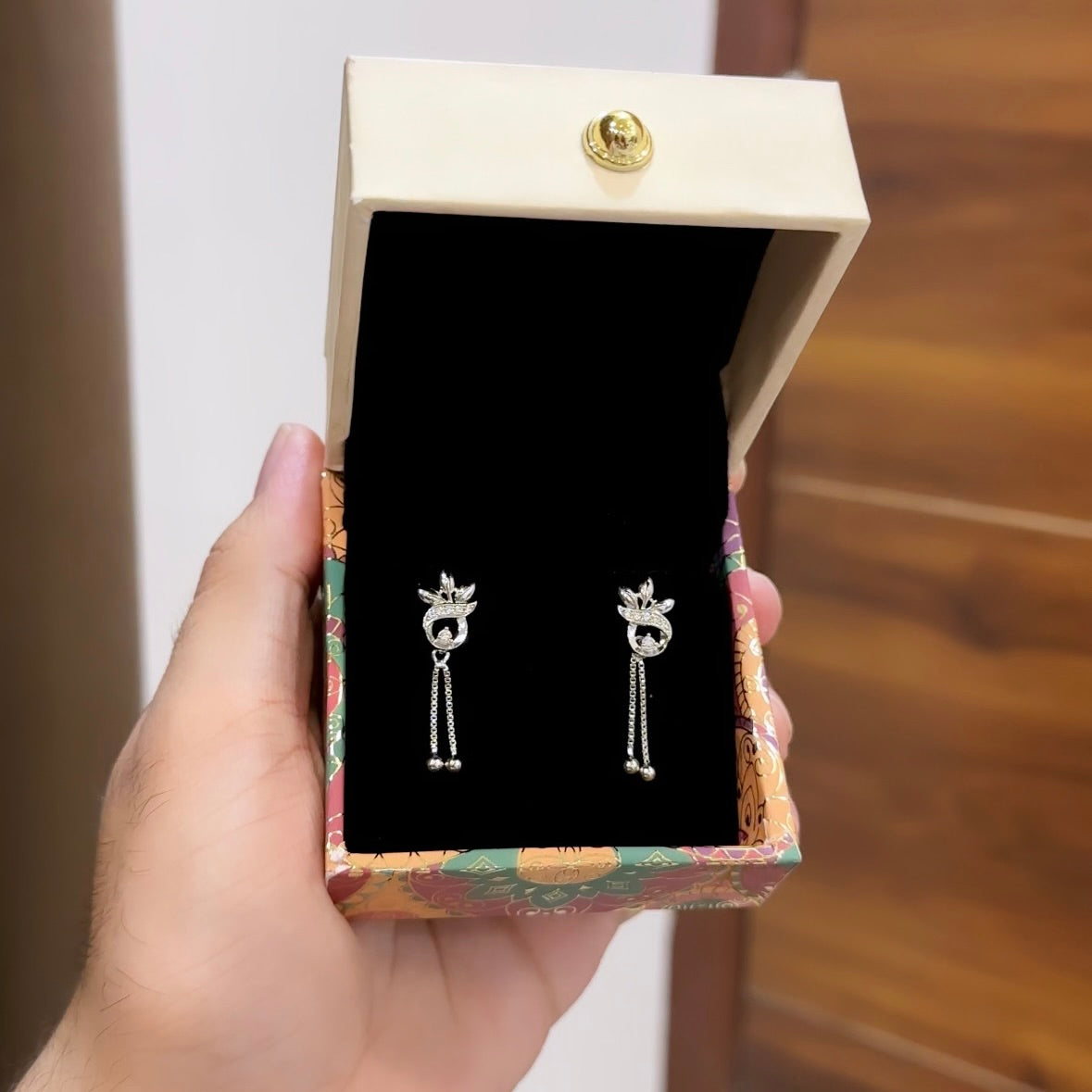 Silver Dangler Earrings