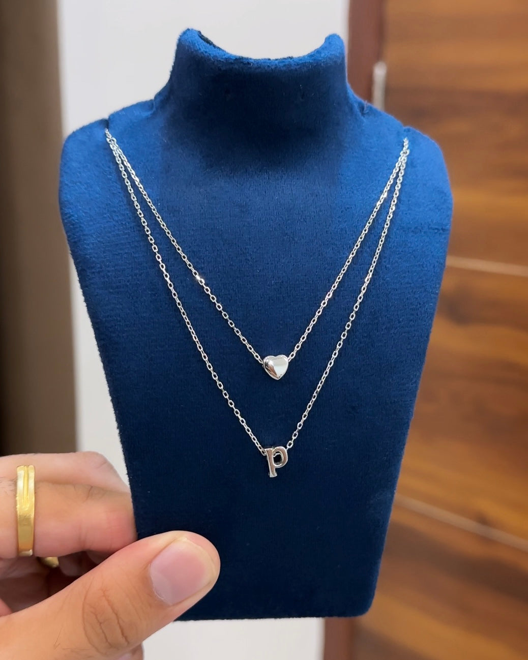 Layered Heart Alphabet Chain