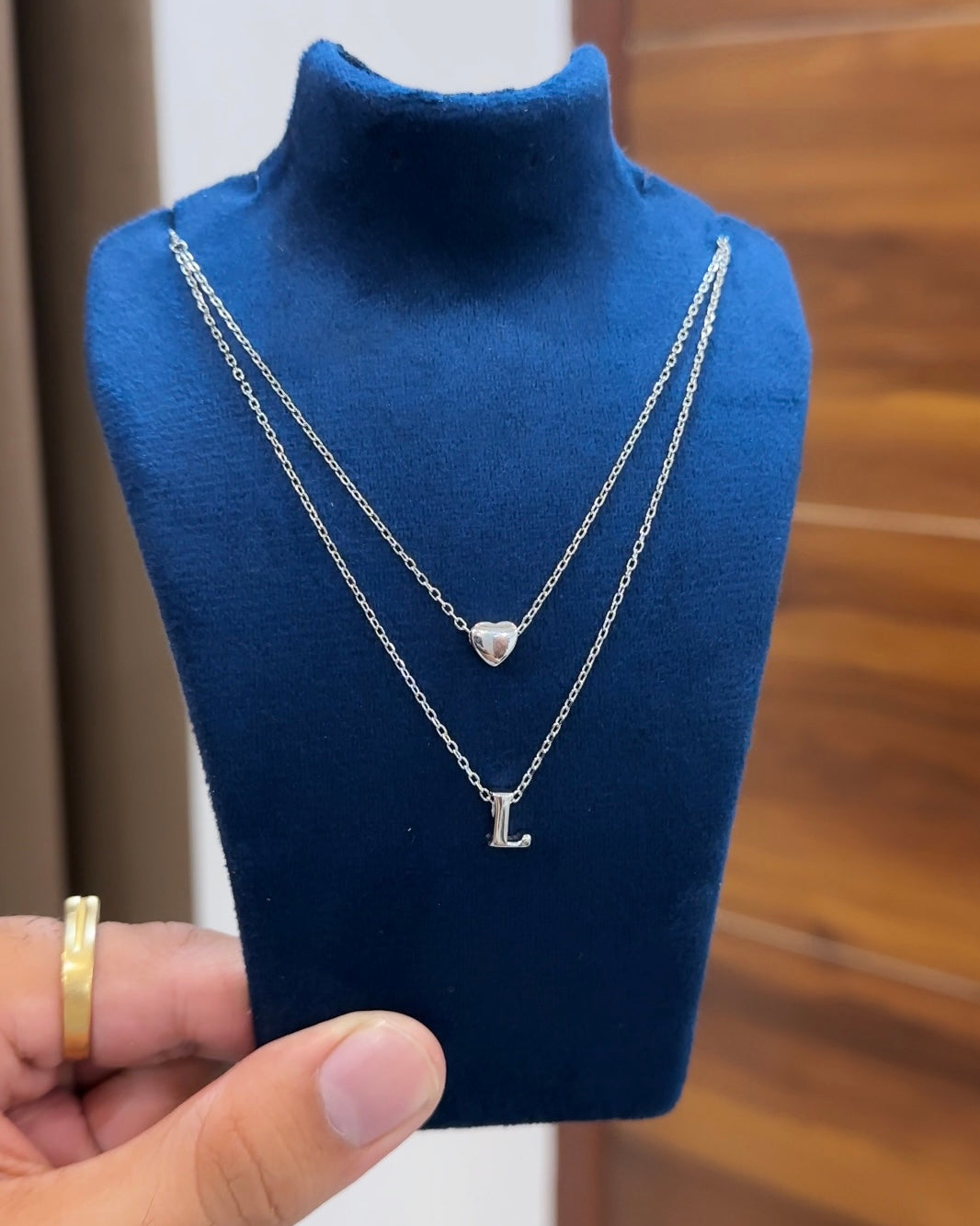 Layered Heart Alphabet Chain