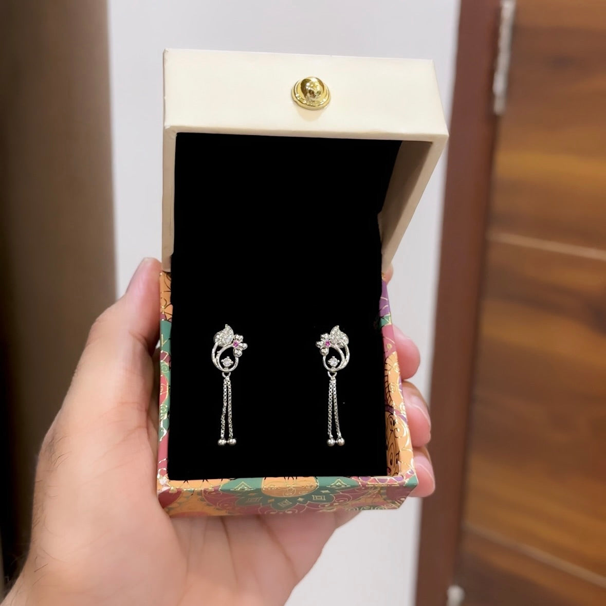 Silver Dangler Earrings