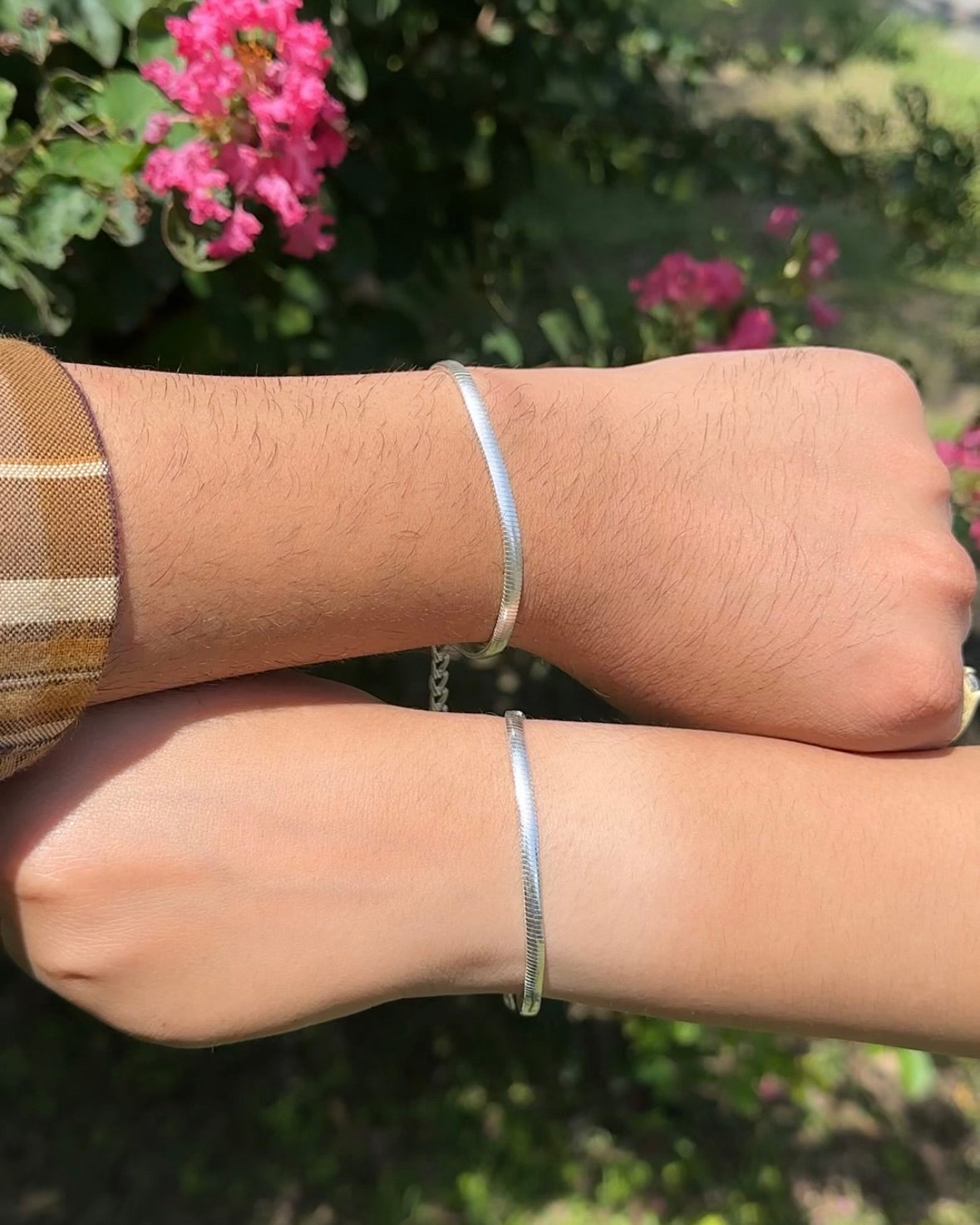 Couple Flat Snake Bracelet