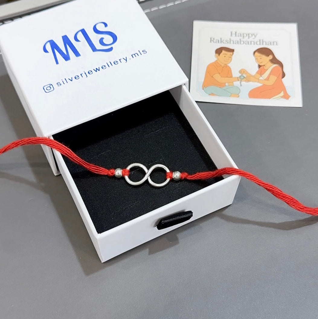 Silver Thread Rakhi