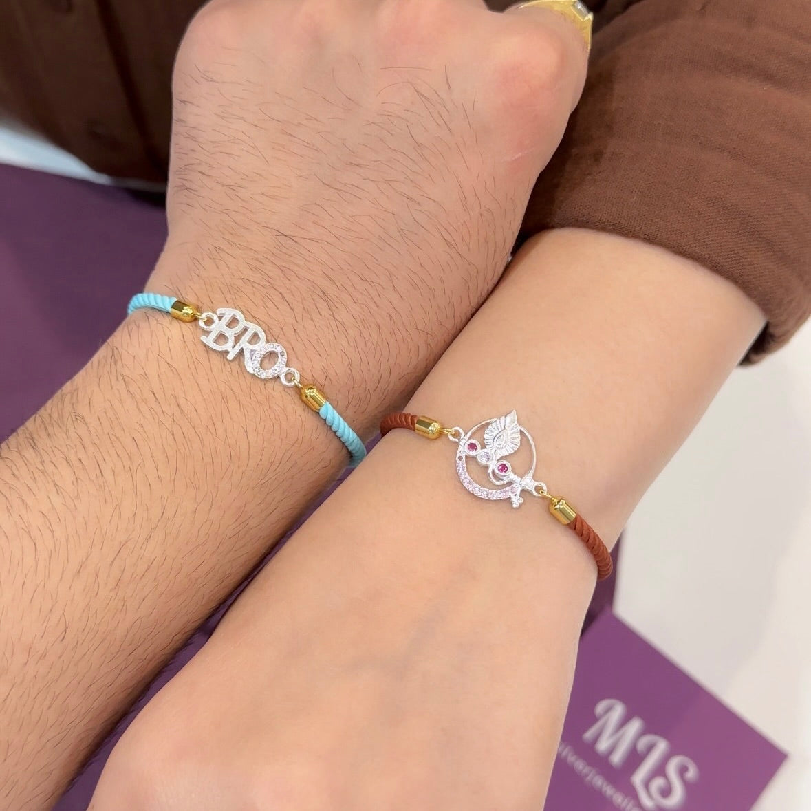 Bhaiya Bhabhi Silver Rakhi