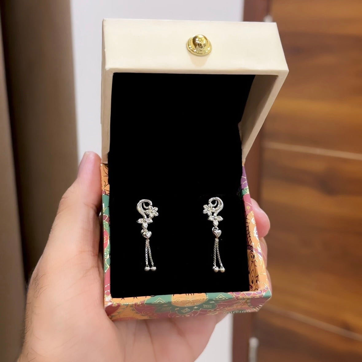 Silver Dangler Earrings