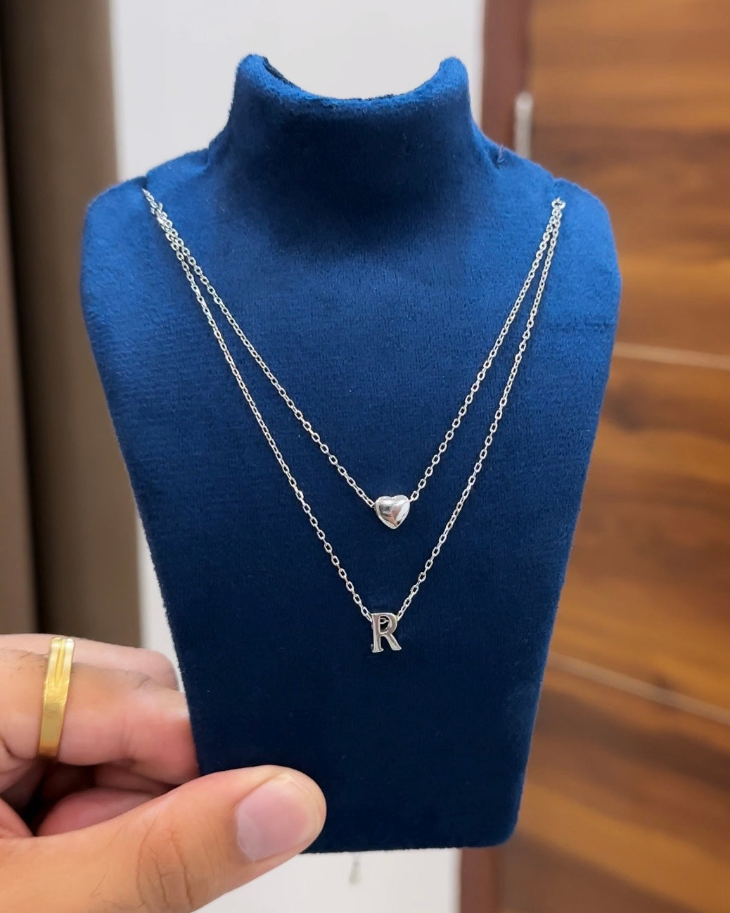 Layered Heart Alphabet Chain