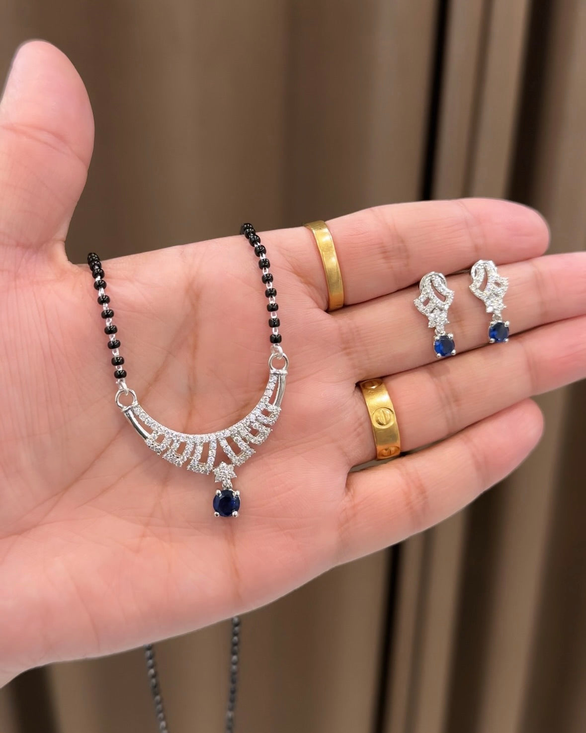 Silver Mangalsutra Set