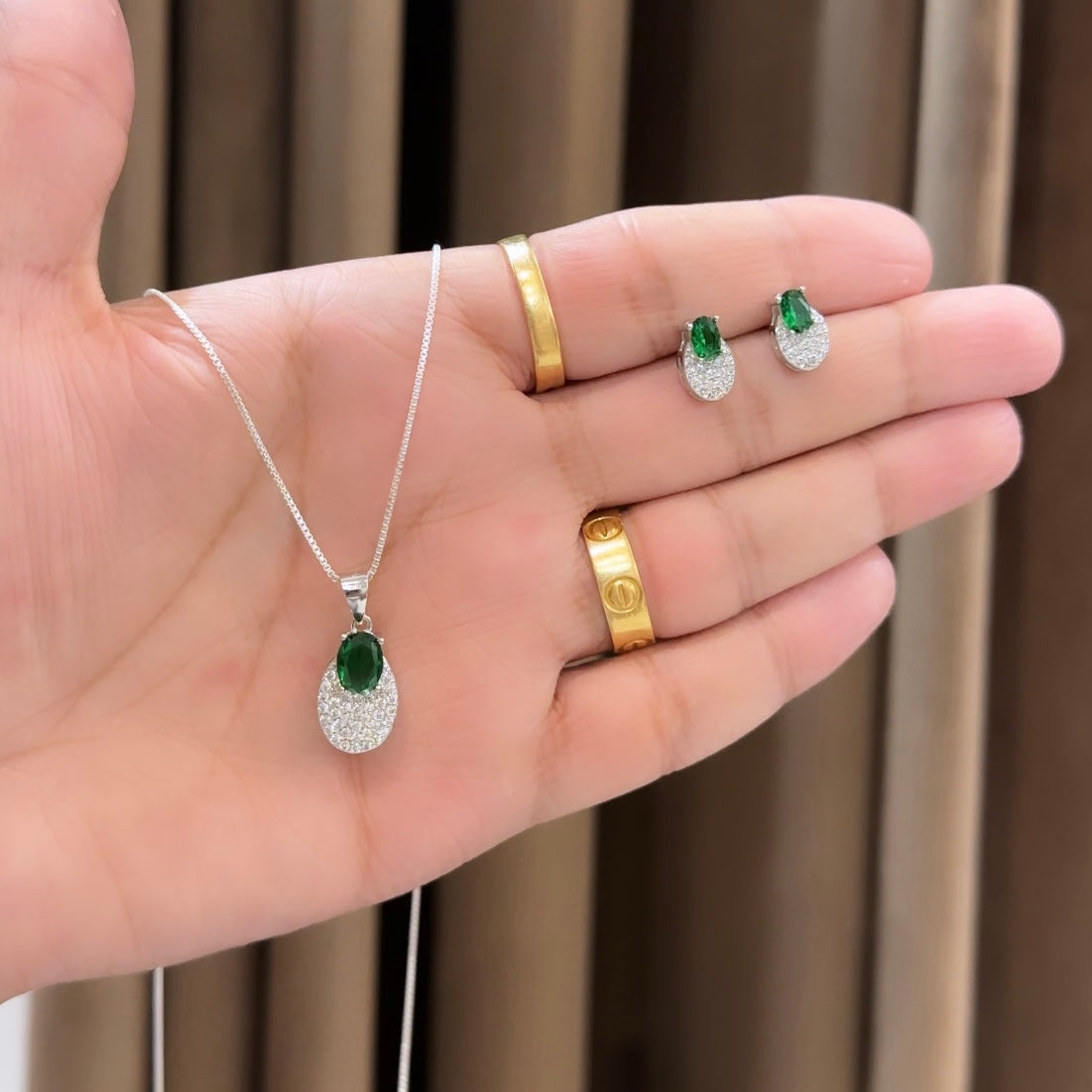 Silver Pendant set