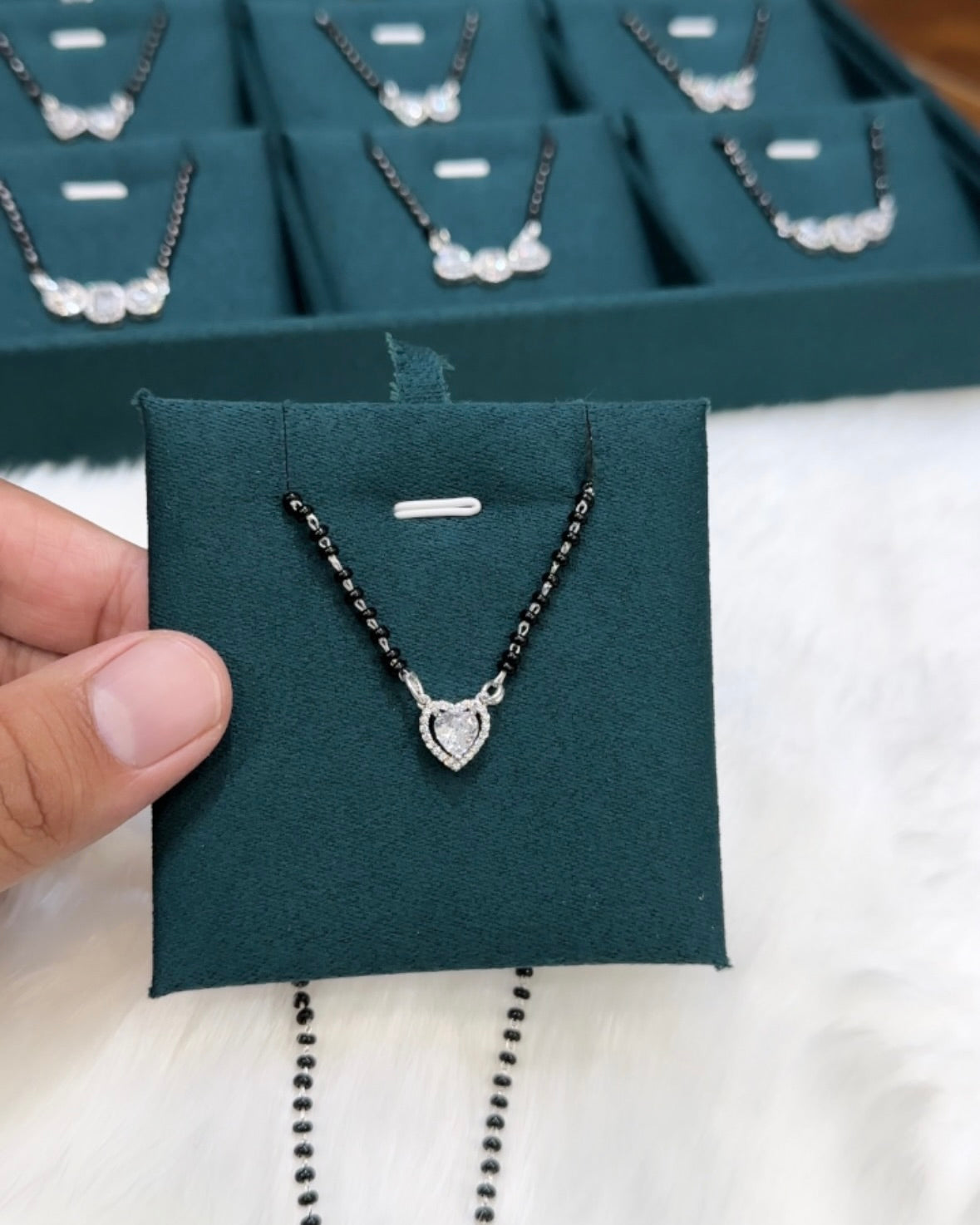 Heart Solitaire Mangalsutra