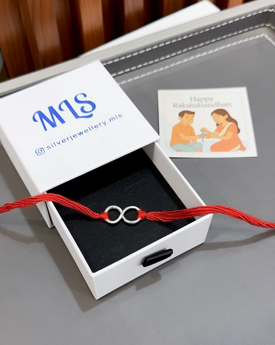 Silver Thread Rakhi