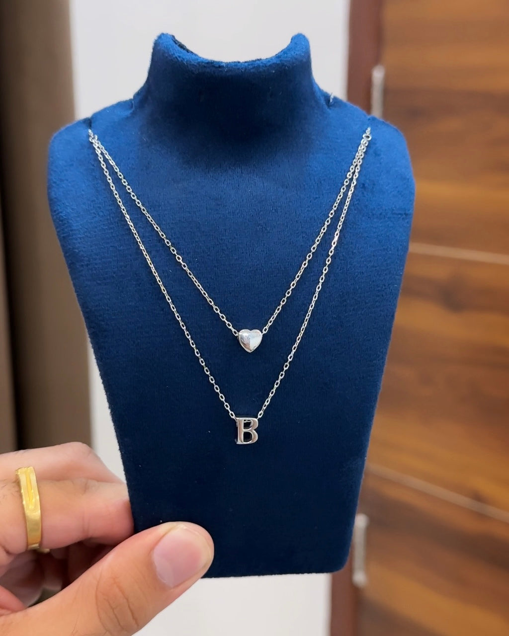 Layered Heart Alphabet Chain