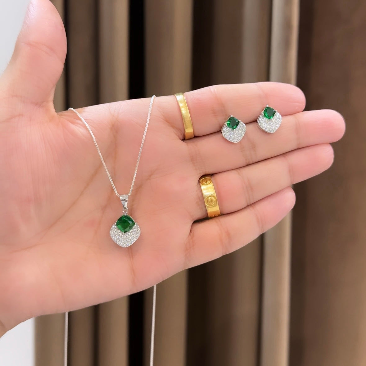 Silver Pendant set