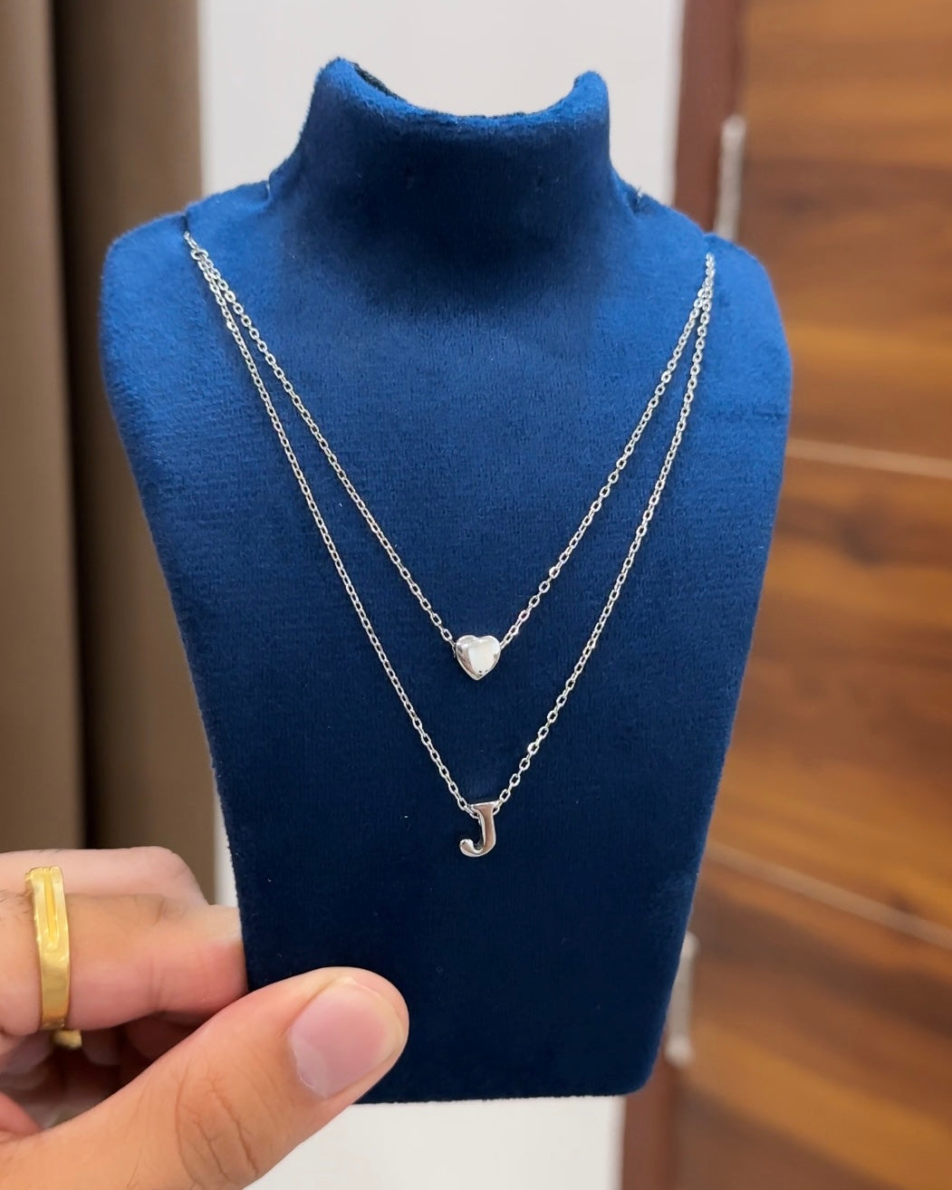 Layered Heart Alphabet Chain