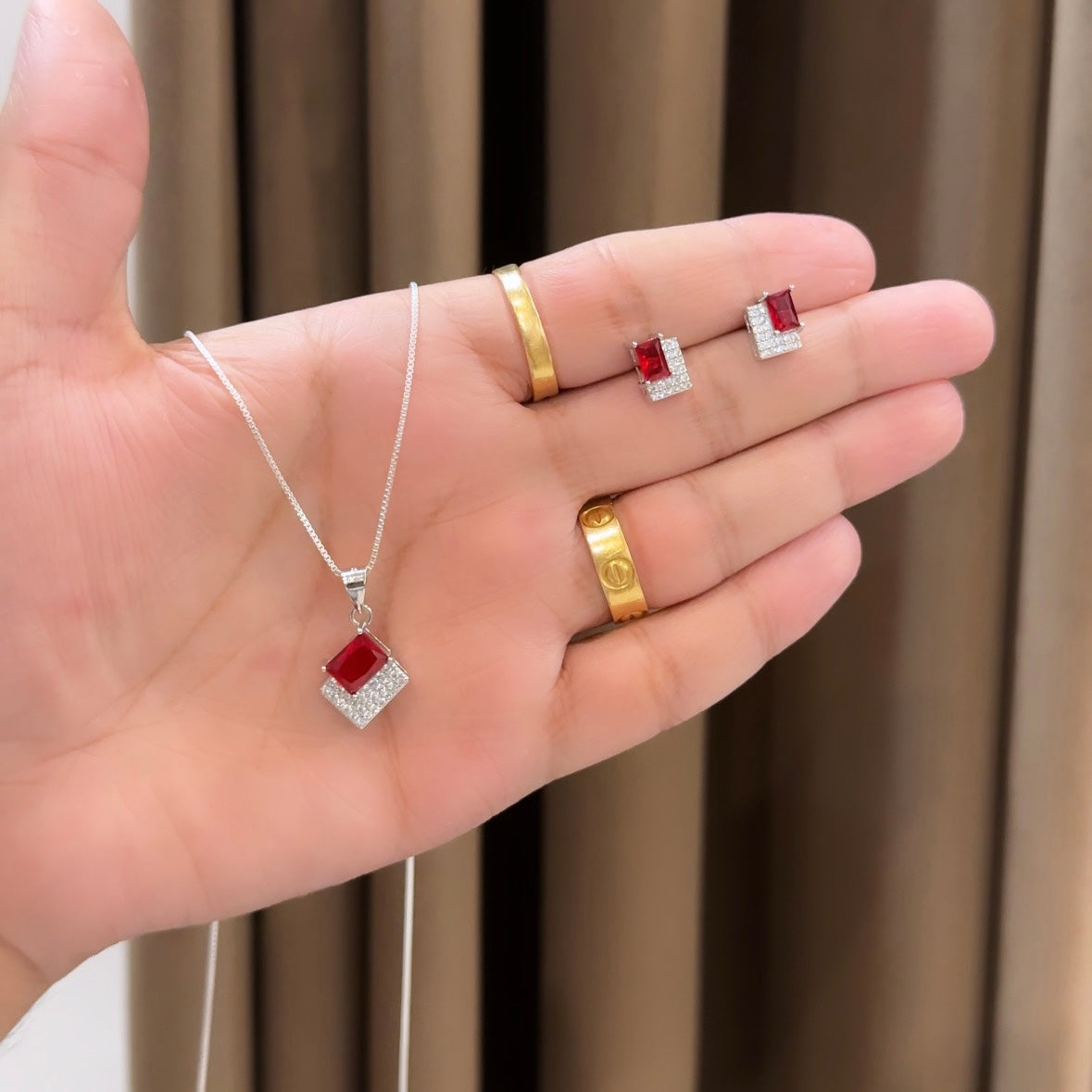 Silver Pendant set