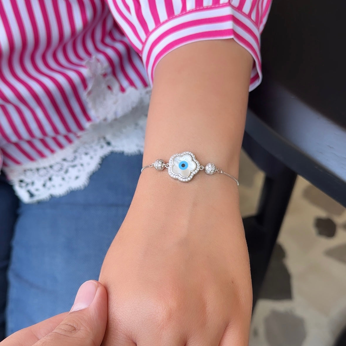 Silver Evileye Bracelet
