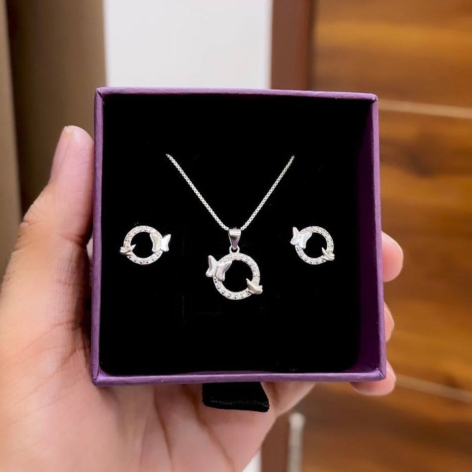 Silver Pendant Set