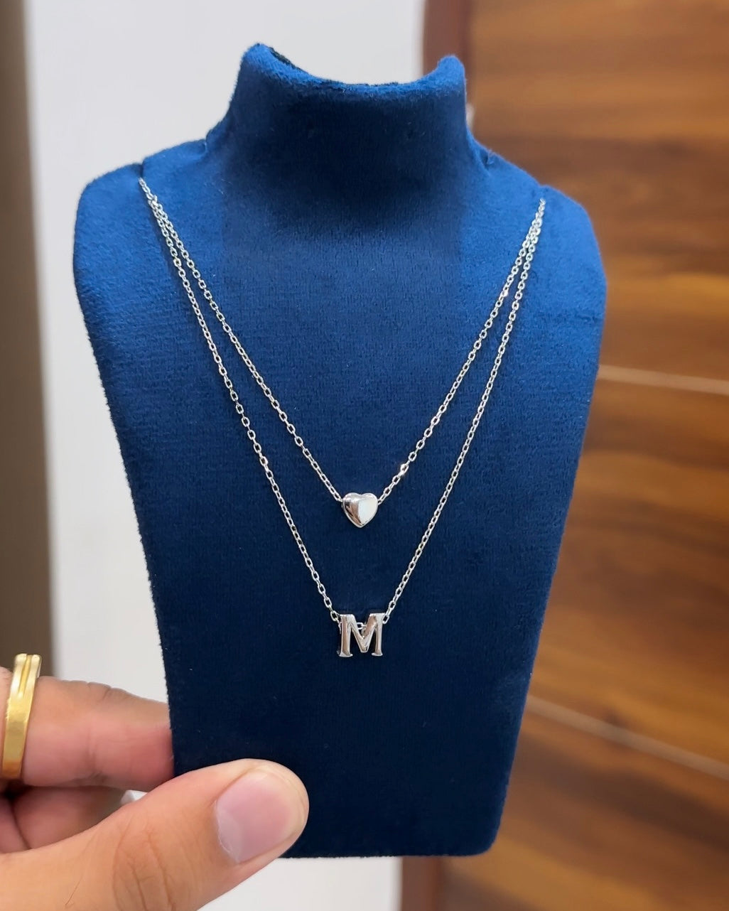 Layered Heart Alphabet Chain