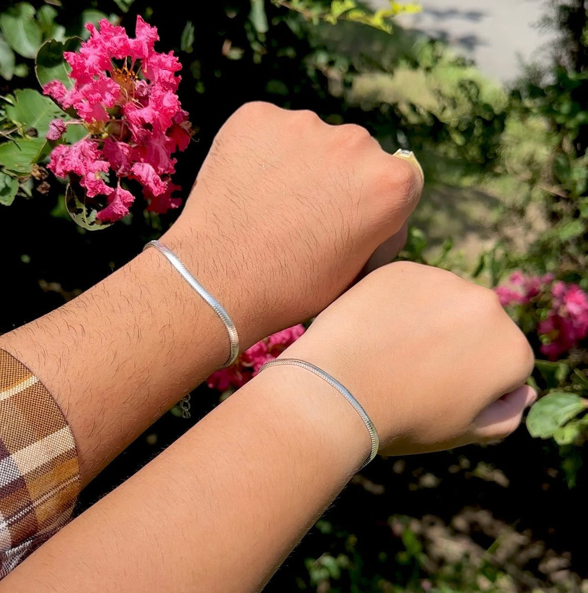 Couple Flat Snake Bracelet