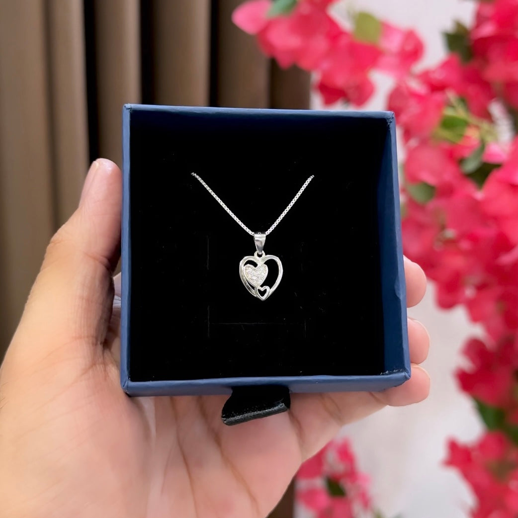 Dual Heart Chain Pendant