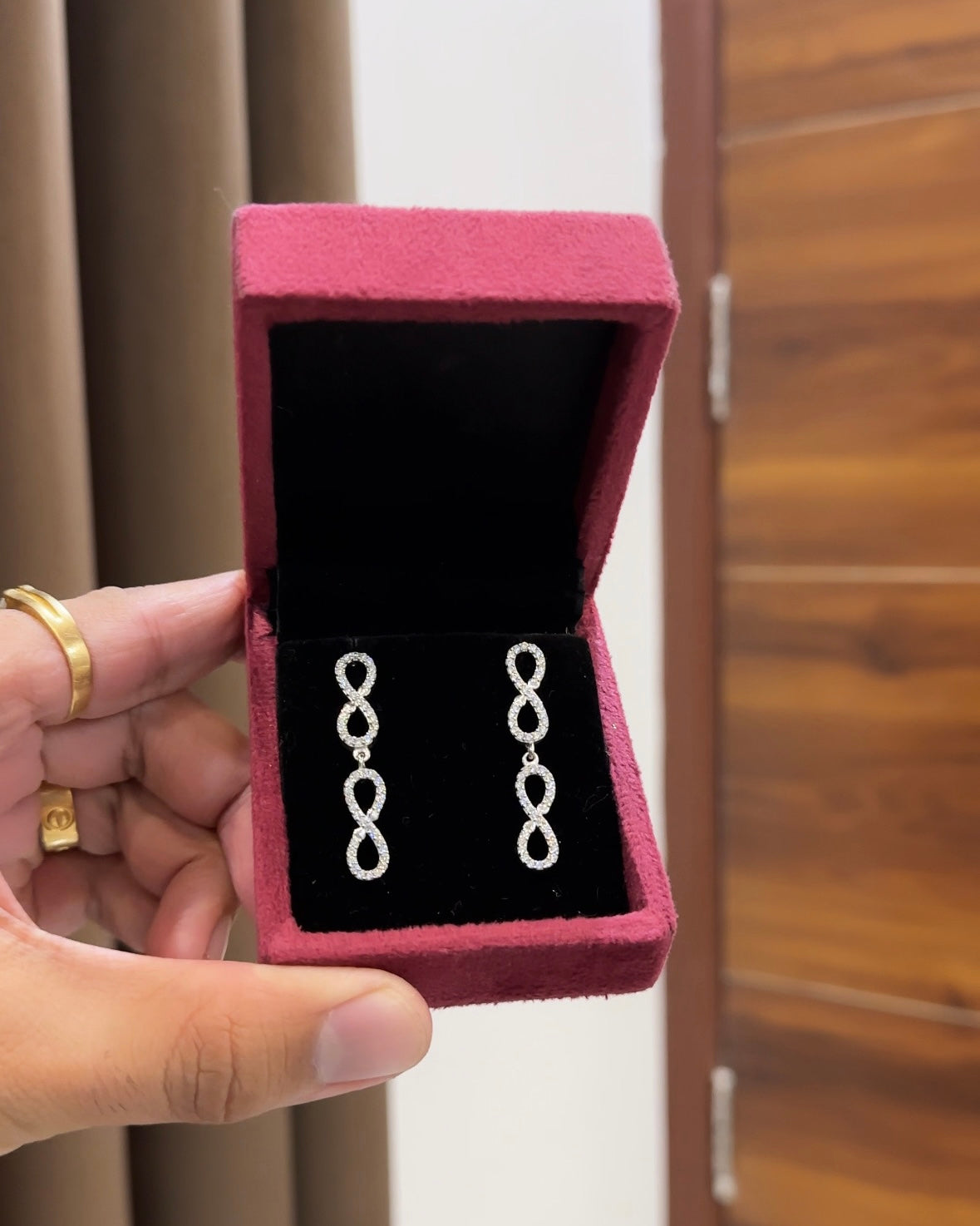 Double Infinity Dangler Earring