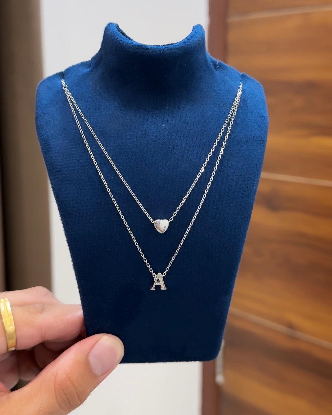 Layered Heart Alphabet Chain