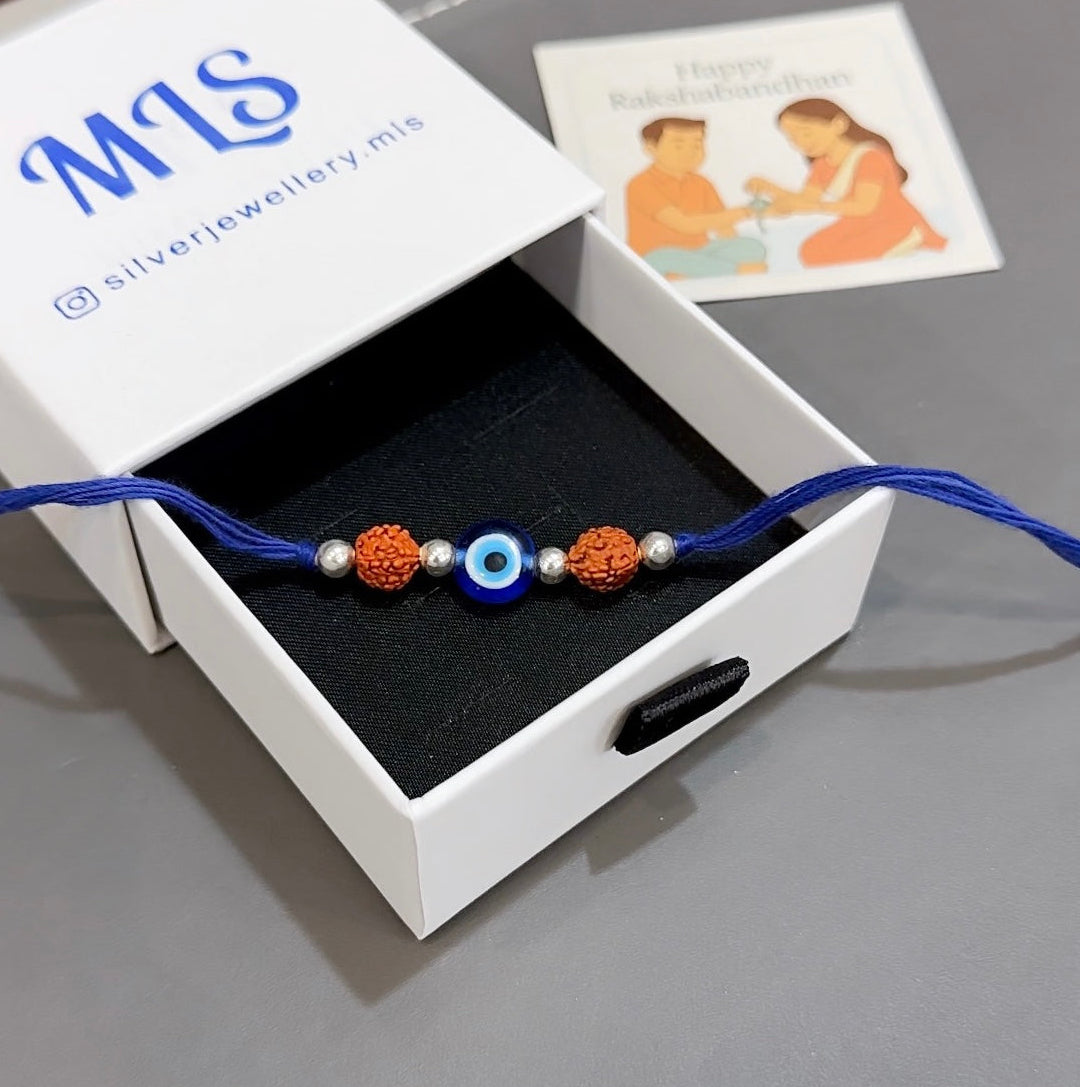 Silver Thread Rakhi