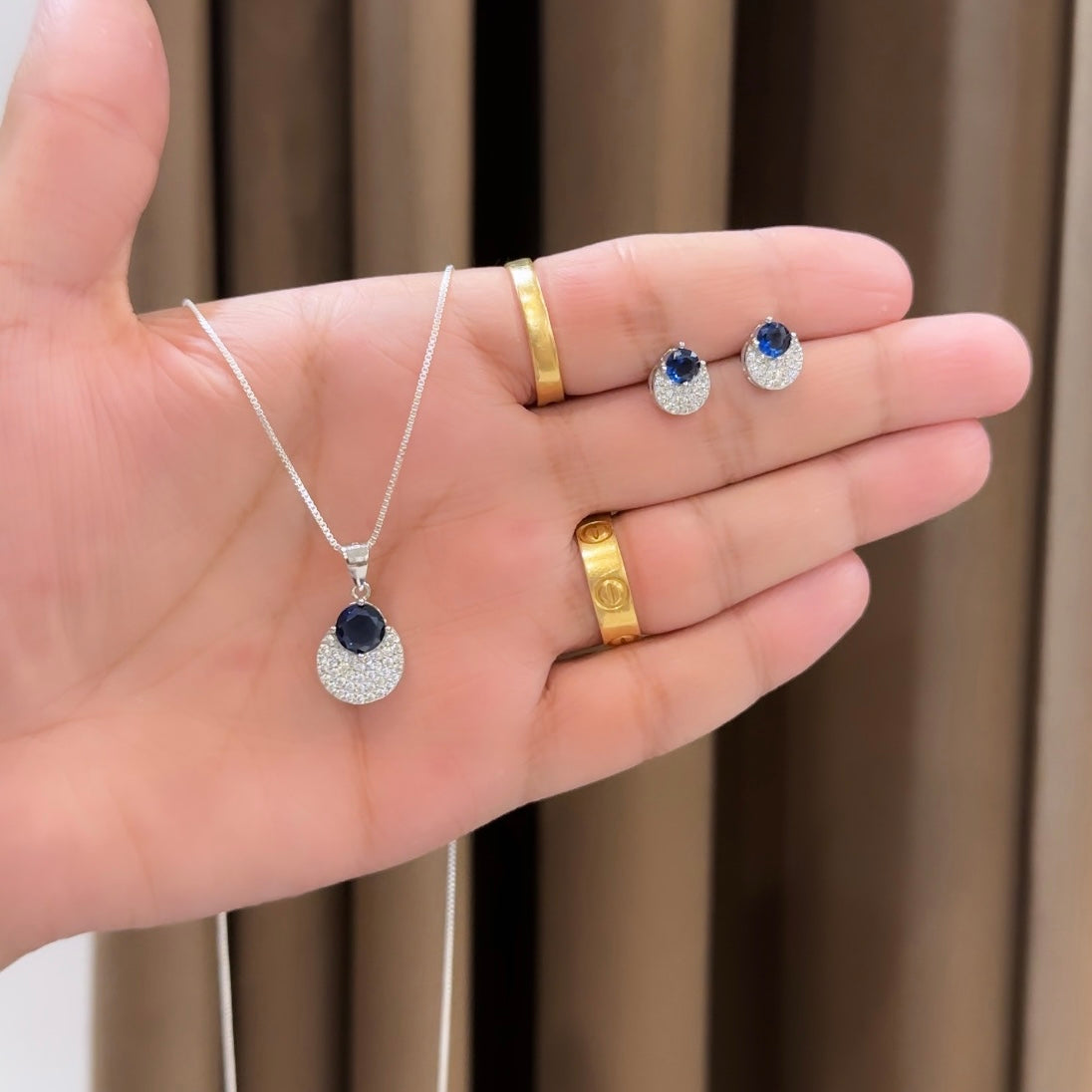 Silver Pendant set