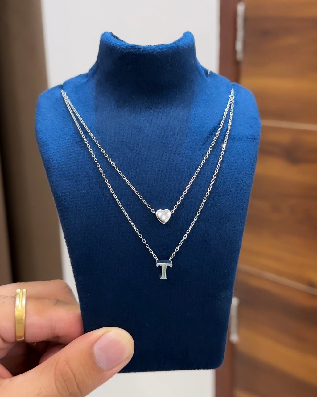 Layered Heart Alphabet Chain