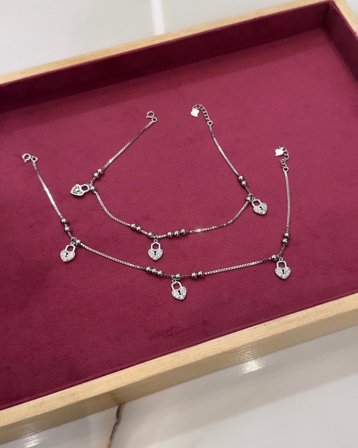 Lock Charm Anklets