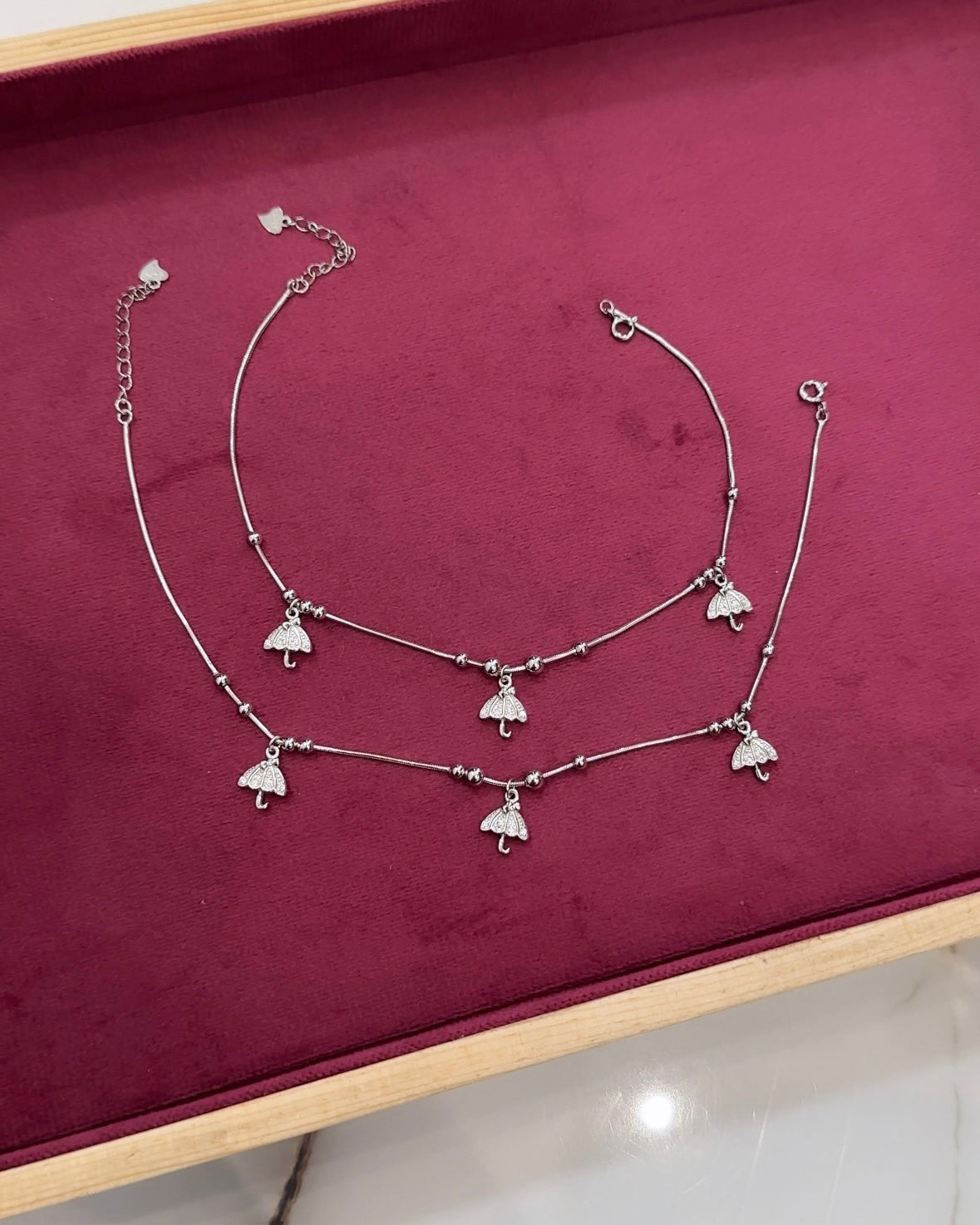 Umbrella Charm Anklets