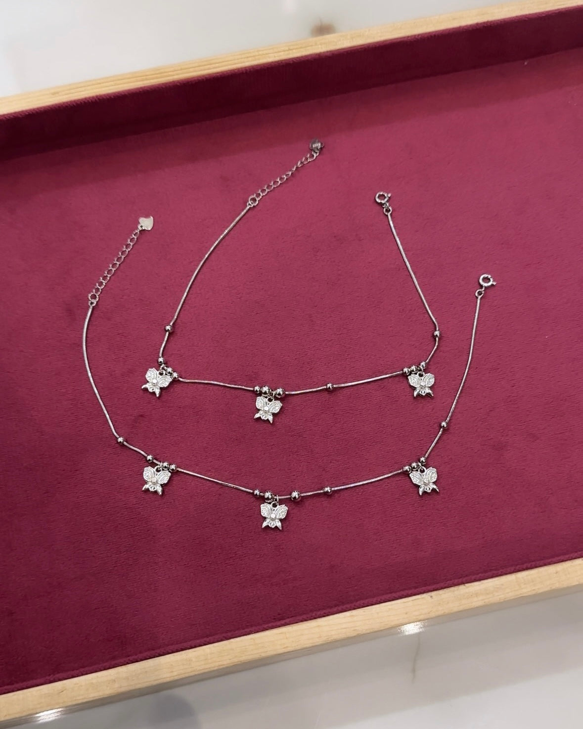 Butterfly Charm Anklets