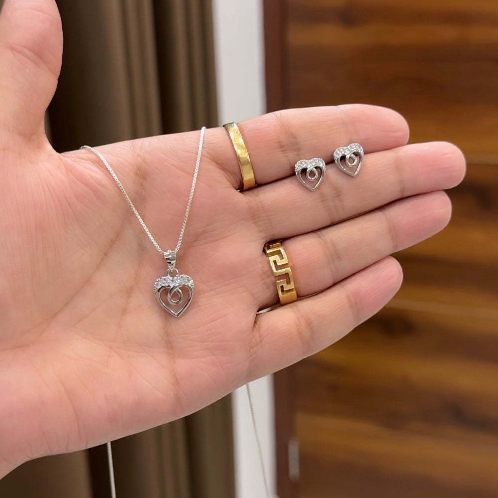 Silver Pendant Set