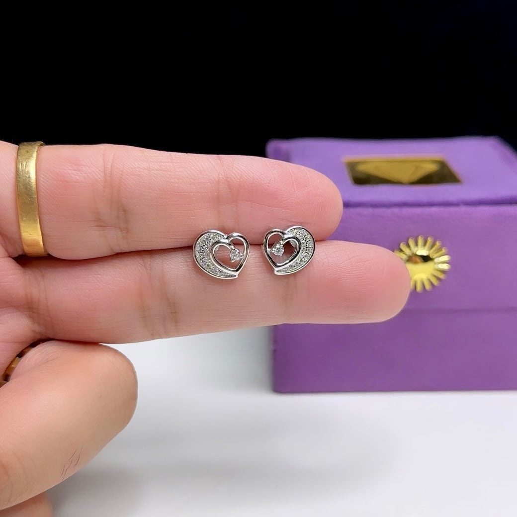 Hearty Stud Earrings