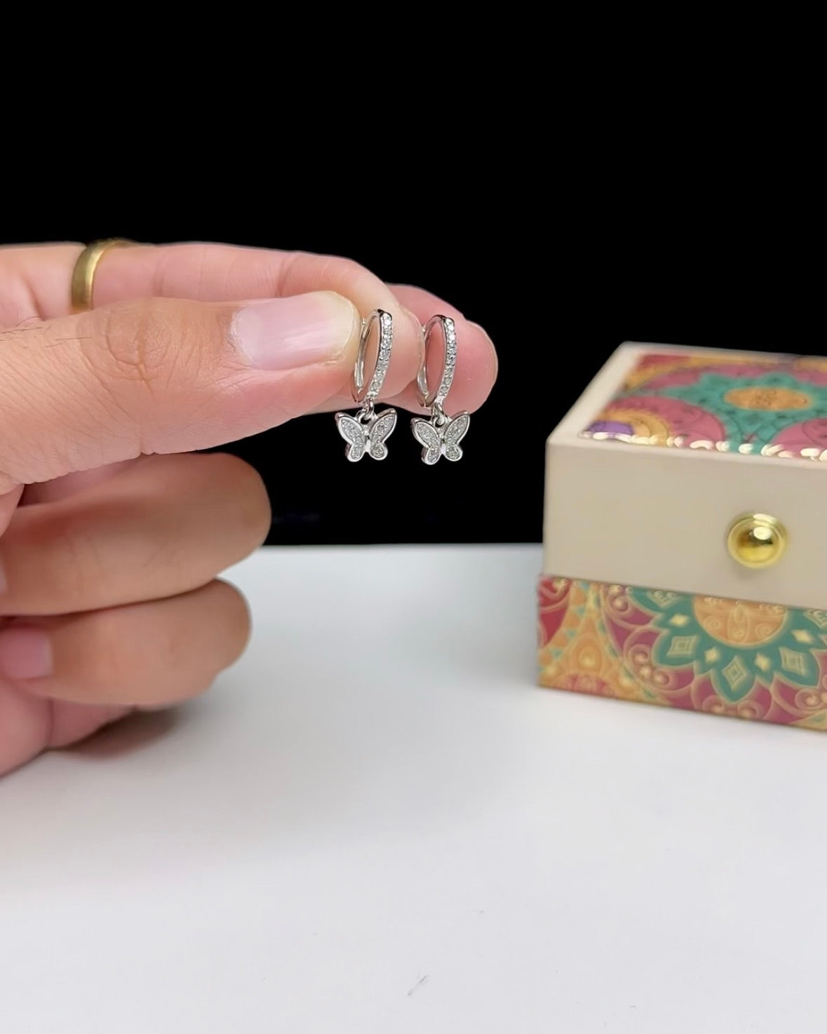 Butterfly Mini Hanging Bali Earrings