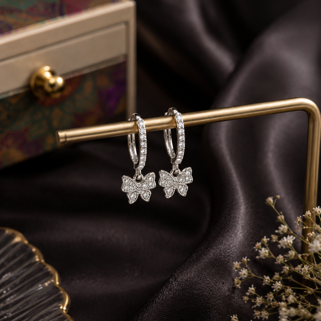 Butterfly Hanging Bali Earrings