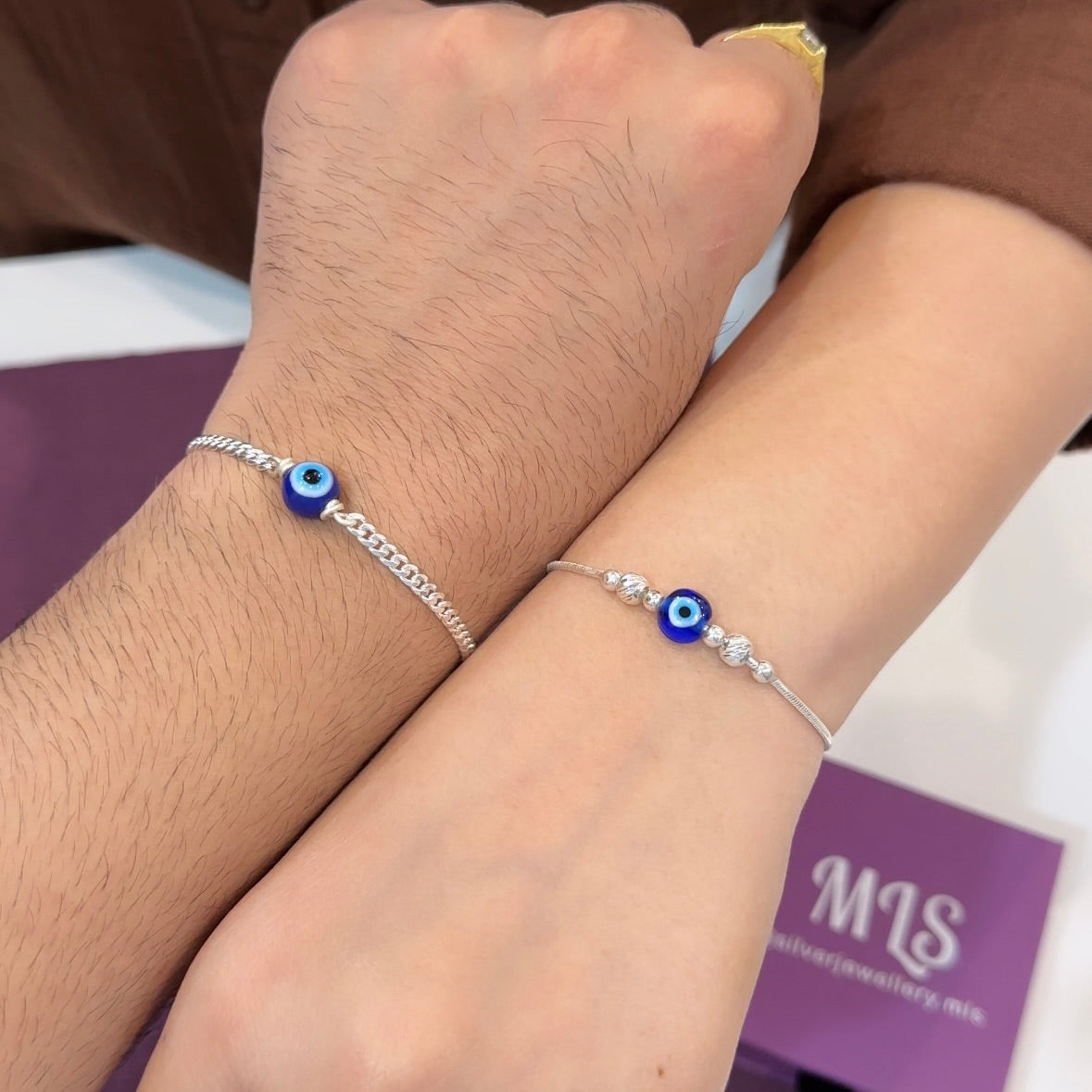 Bhaiya Bhabhi Silver Rakhi