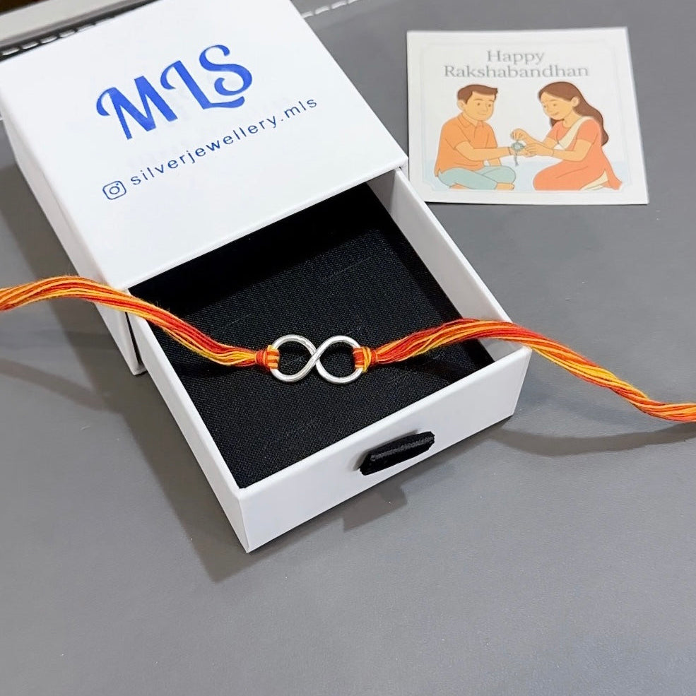 Silver Thread Rakhi