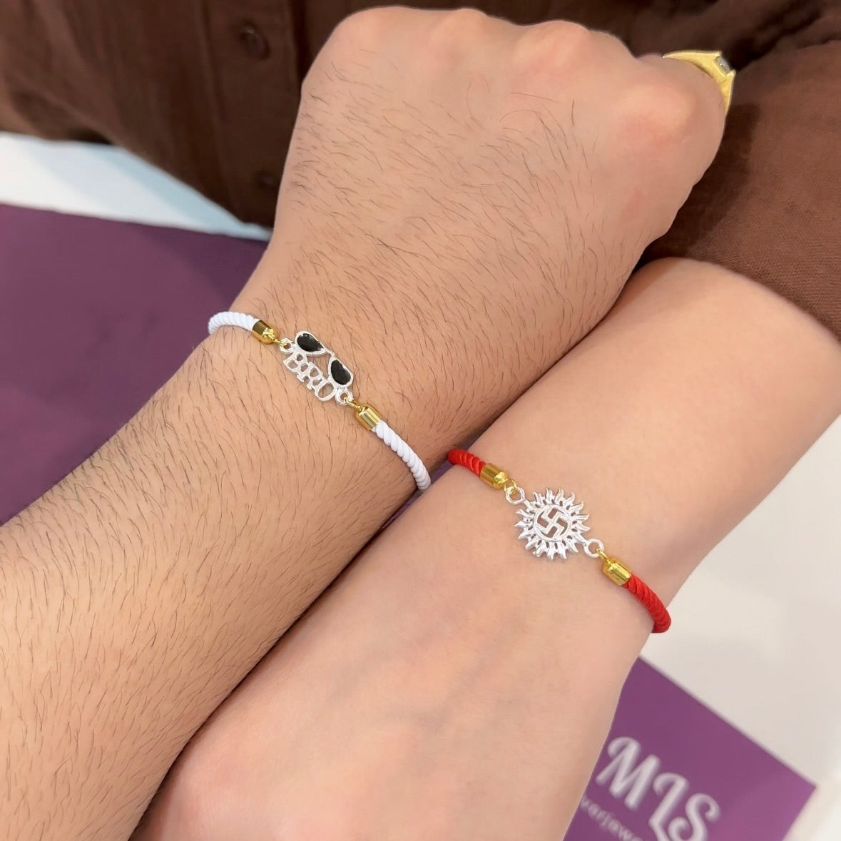 Bhaiya Bhabhi Silver Rakhi