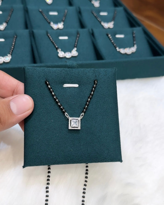 Square Solitaire Mangalsutra