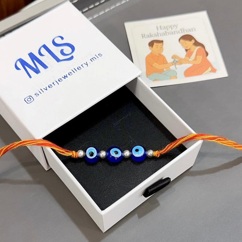Silver Thread Rakhi