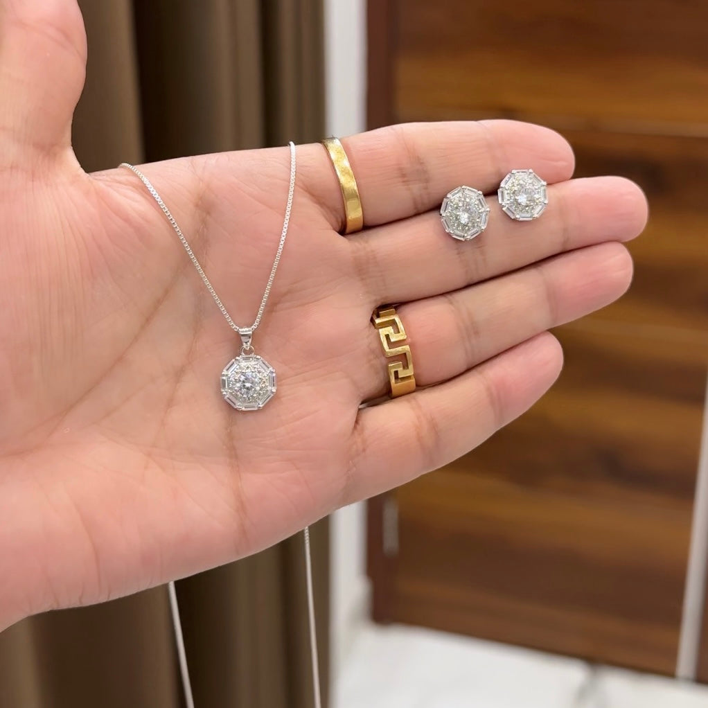 Silver Pendant Set