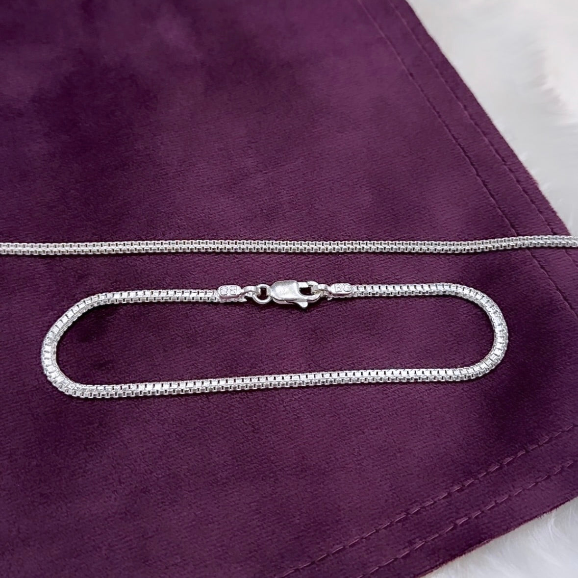 Double Box Chain Anklets