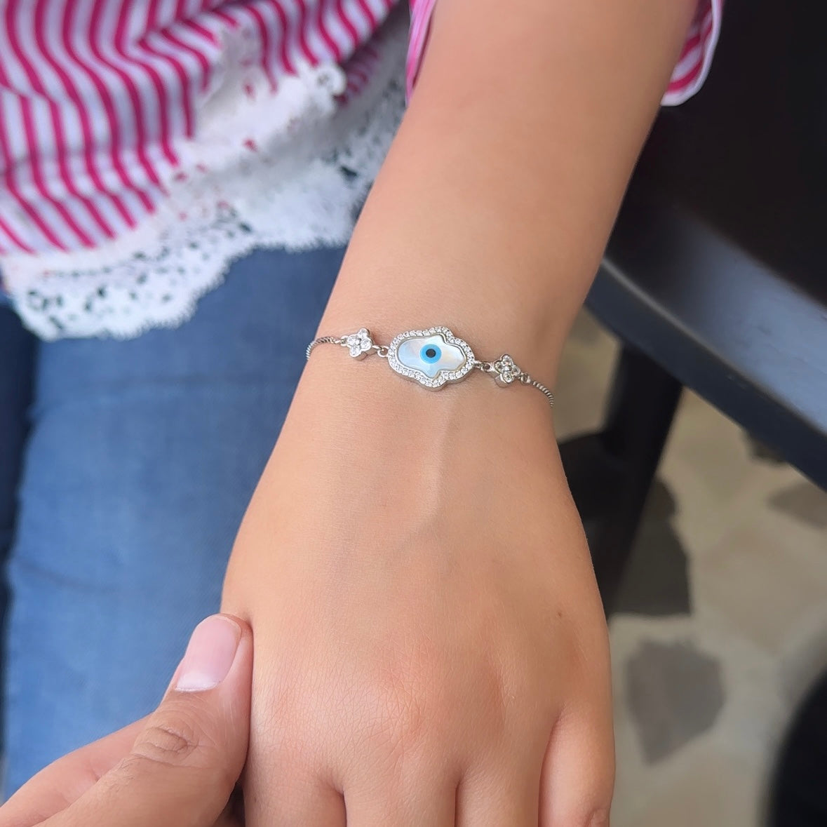 Silver Evileye Bracelet