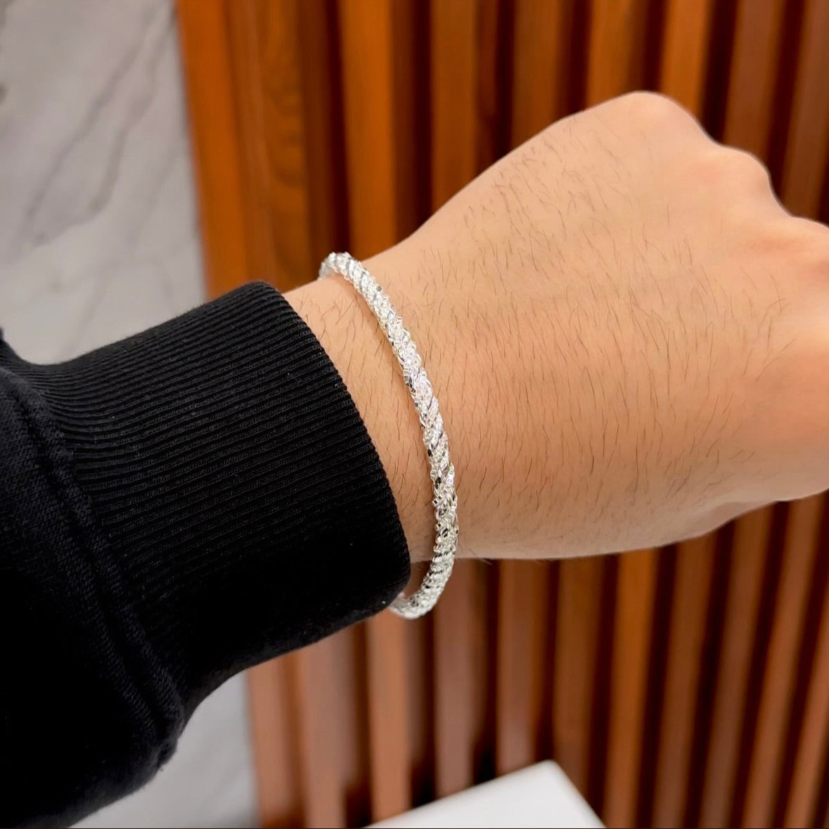Sterling Rope Bracelet