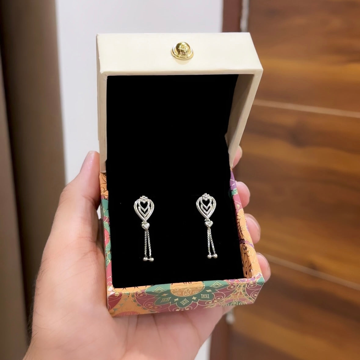 Silver Dangler Earrings