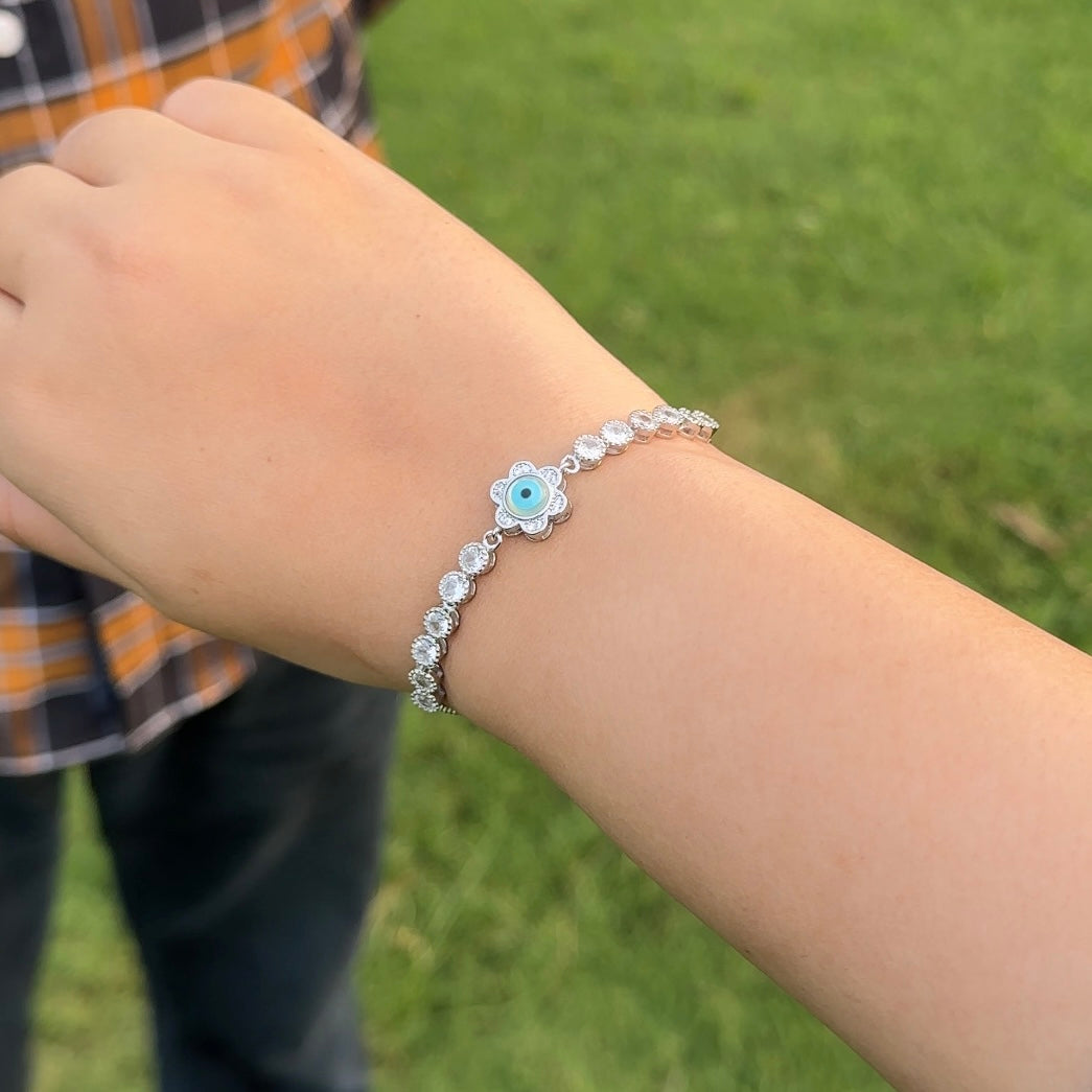 Floral Evileye Bracelet