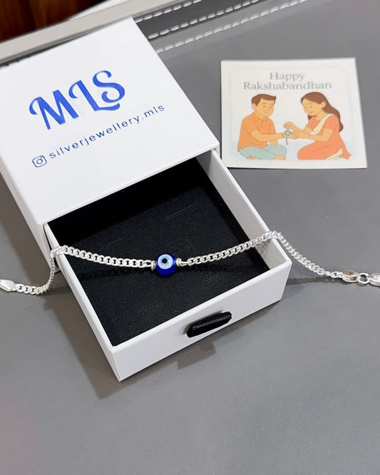 Silver Evileye Rakhi