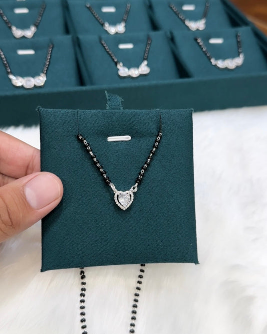 Heart Solitaire Mangalsutra