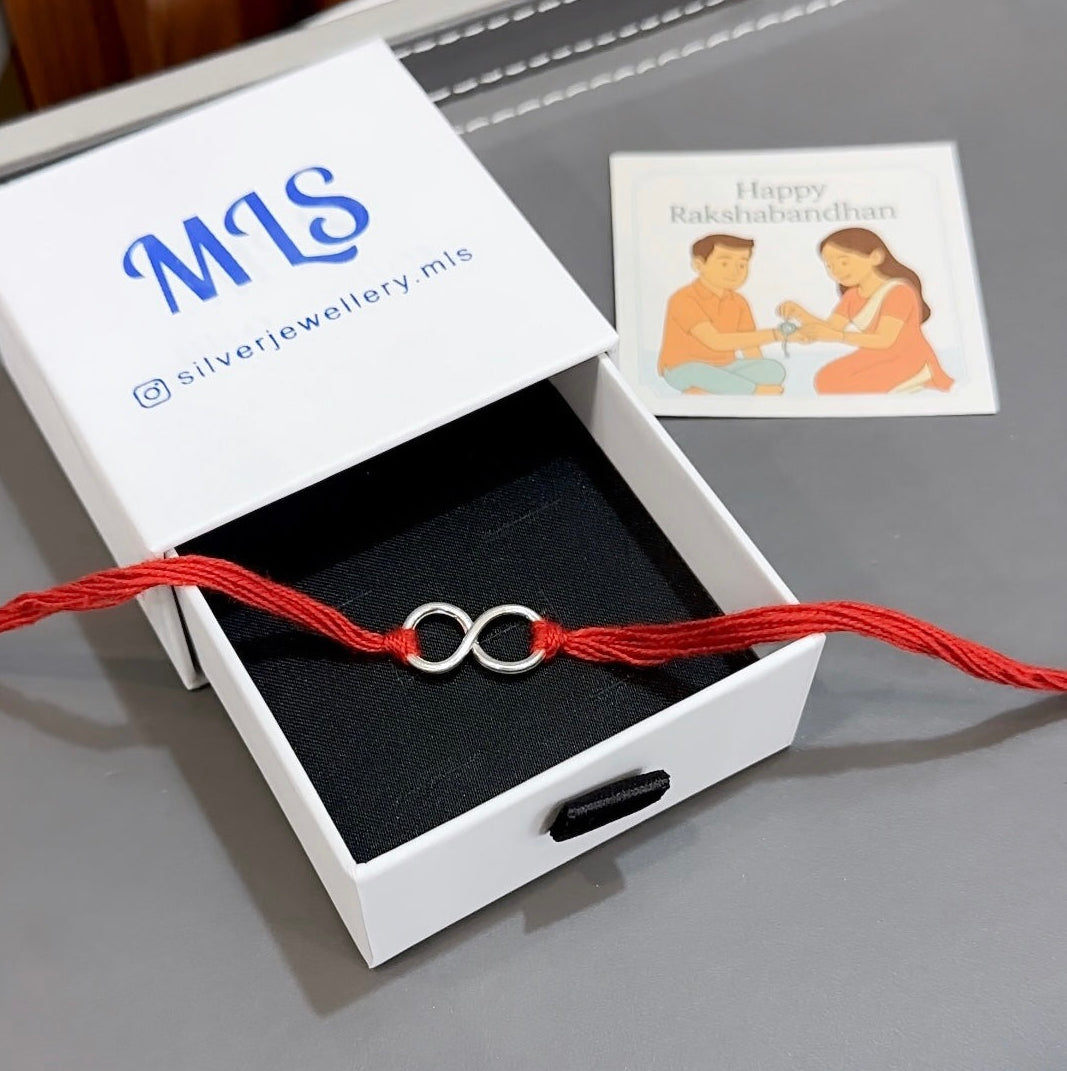 Silver Thread Rakhi
