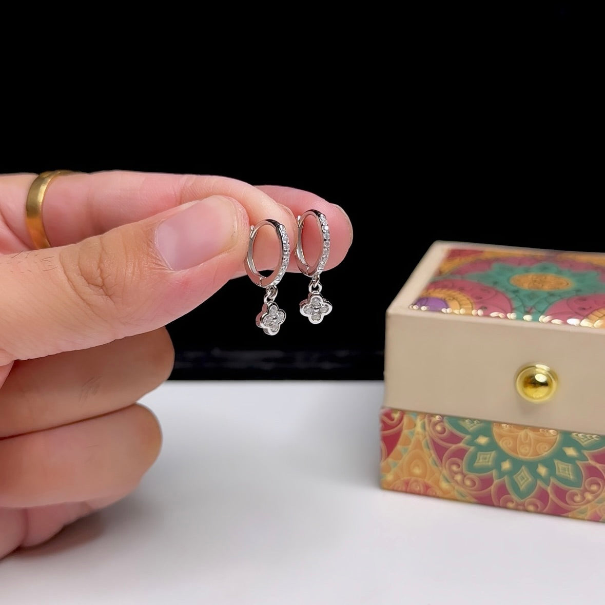 Dainty Hanging Bali Earrings